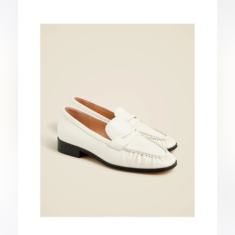 J.Crew Size 12 White Loafers